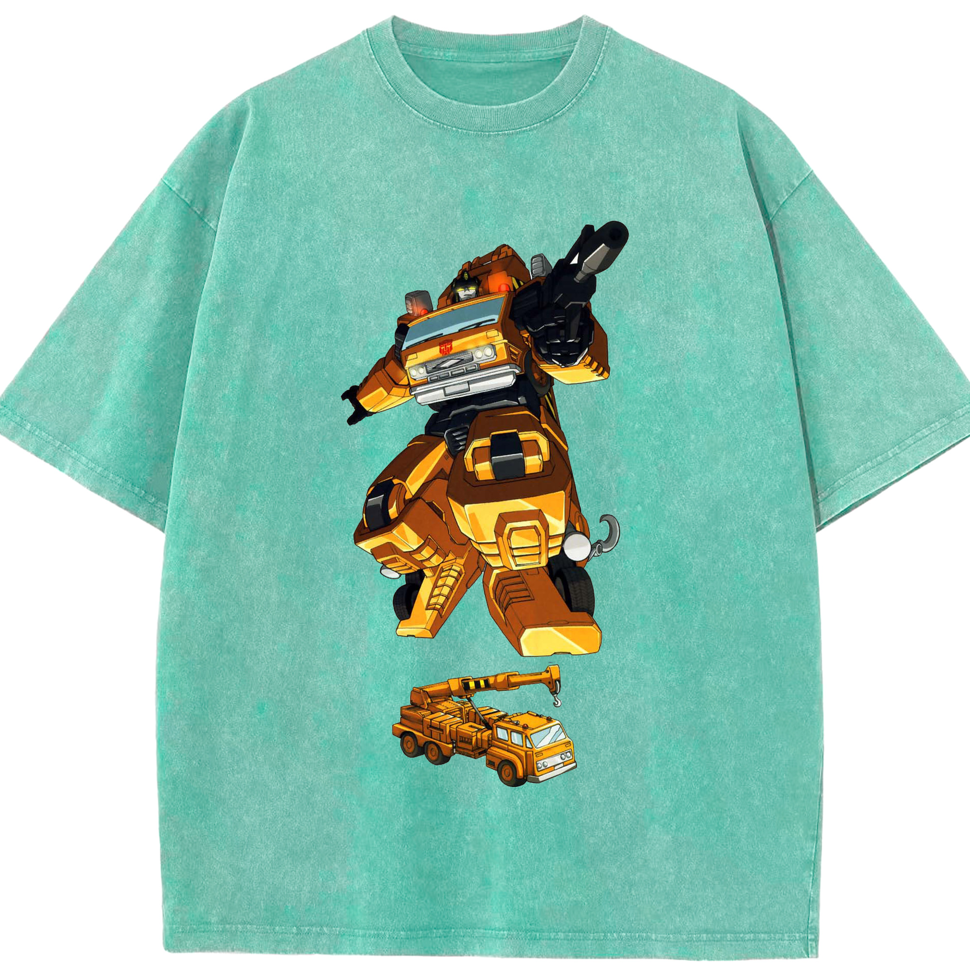 （画像用）  綿100% ヴィンテージ風 半袖Tシャツ（フロントプリント）